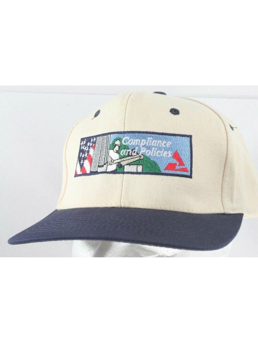 Vintage Washington DC Compliance and Policies Hat - Beige Snapback KC Caps